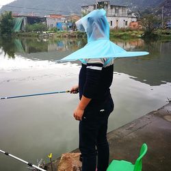 Ultra-light fishing rain hat, outdoor fishing equipment, head-mounted hat, fishing umbrella, portable, breathable, rain-proof, foldable rain