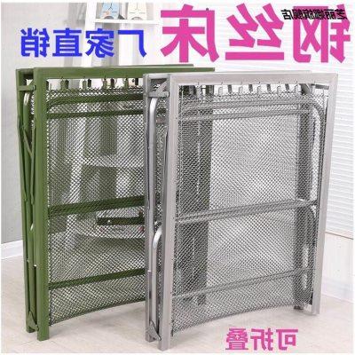 床钢丝床口加丝厚款双钢加密单人折叠弹簧床午休床软床垫陪出护床-淘宝网