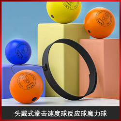 Head-Mounted Boxing Speed Ball, Reaction Ball, Magic Ball, Home Training Fighting Ball, Children's Stress Relief Ball, Smooth Pu Foam
