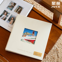 Self-Adhesive Photo Album with Laminating Film, DIY Handmade, Writable, Self-Adhesive Photo Album, Couple's Memory Album, Large Capacity