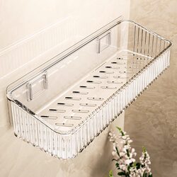 Bathroom Storage Rack, Bathroom Toilet Washroom, No-Drill Wall-Mounted Washstand, Wall-Mounted Cosmetics Storage Shelf