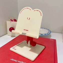 Phone Stand iPad Tablet Phone Holder 2025 New Model ins Wind Desktop Lazy Watching Tool Can Rotate, Fold, and Extend Support Stand Acrylic Transparent Texture Lelio Niche Design