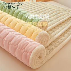 Class a Milk Velvet Mattress Home Soft Cushion Winter Thickened Warm Dormitory Student Single Milk Velvet Mattress Bed Pad