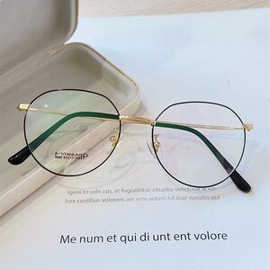 
Pure titanium glasses frame for women, myopia glasses frame for men, fashion retro, ultra-light, big face, full frame glasses frame