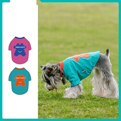 Dog Clothes Pet Clothing Cartoon Print Short-Sleeve T-Shirt for Small Dogs Teddy Bichon Schnauzer Summer Thin Style