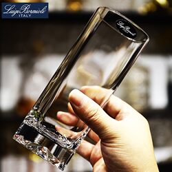 Italian Imported Crystal Glass Water Cup, Square Diamond Bottom, Green Tea Cup, Milk Cup, Beverage Cup, Green Tea Cup