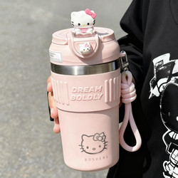 Hellokitty Cute Coffee Cup 2026 New Model Girls' Insulated Water Cup for Students Going to School with High Aesthetic Value