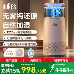 German Baier's Mist-Free Humidifier for Pregnant Women and Infants, Home Use, Quiet, Bedroom, Air-Conditioned Room, Evaporative Humidification