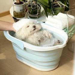 Foldable Dog Bath Tub, Universal for Pets, Suitable for Small and Medium-Sized Dogs and Cats, Thickened Portable Dopamine Bathtub