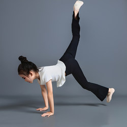Children's Dance Practice Clothes, Flared Shark Pants, Girls' Ballet Yoga Gymnastics Dance Clothes, Art Exam Training Clothes
