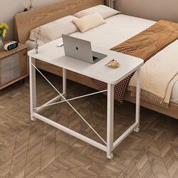 Desk, Mobile Folding Table, Student Home Study Table, Simple Office Desk, Adjustable Table, Bedroom Bedside Computer Table