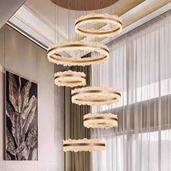 Villa Enthusiasts Living Room Large Chandelier Modern Italian Style Accessible Luxury High-End Atmospheric Building Hall Lamp Duplex Floor Chandelier