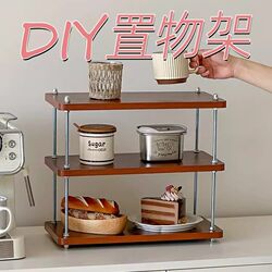 Vintage-Style Coffee Cup Holder for Kitchen Storage Rack, Desktop Organizer, ins Slots, Tea Cup Holder, Same Model as on Xiaohongshu