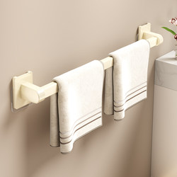 Bathroom Towel Rack, Toilet Towel Wall-Mounted Towel Bar, Bathroom Storage Rack, Wall-Mounted No-Drill Door Hanger