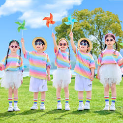 Children's Cheerleading Performance Costumes, Elementary School Style Class Uniforms, Kindergarten Chorus Graduation Photo Performance Costumes