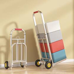 Lightweight Trolley for Home Use, Transport Trailer, Shopping Cart, Market Stall Handcart, Portable Luggage Cart