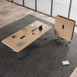 
Blister folding conference table, long table, movable splicing desk, negotiation table, long table, training table and chair combination