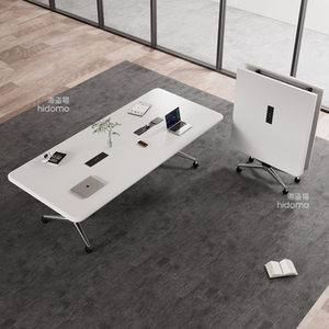 
German blister folding conference table, movable splicing desk, training table and chairs, telescopic extra large desk, negotiation table