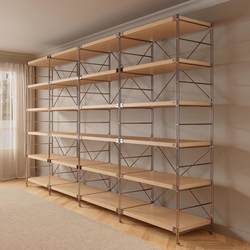 Japanese-Style Floor-Standing Combination Display Cabinet with Optical Axis, Multi-Layer Storage, Integrated Wall-Mounted Honor and Award Rack