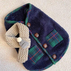 Golden Retriever Medium and Large Dog Christmas Holiday Autumn and Winter Two-legged Vest Dog Cat Pet Cat Clothes Dog Supplies Clothing