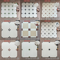 French Style 400X400 Tiles Bathroom Kitchen Non-Slip Floor Tiles Bathroom Balcony Tiles Retro Art Tiles