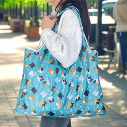 Portable Foldable Supermarket Shopping Bag, Large Capacity Waterproof Tote Bag, Grocery Shopping Bag, Large Eco-Friendly Bag