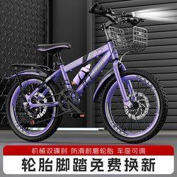 Children's Bicycles for Boys and Girls Aged 6 to 12/15 Years, Suitable for Older Children, with Disc Brakes, Shock Absorption, and Variable Speeds