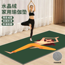 2026 New Yoga Mat, Silent, Non-Slip, Dance Mat, Soundproof, Shock-Absorbing, Sports Jump Rope Fitness Mat, Household Small Floor Mat