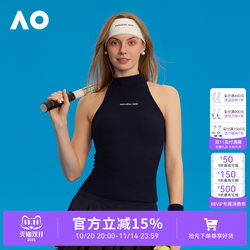 Ao Australian Open Fashion Sports Running Fitness Vest for Women with Built-In Chest Pads, Summer Thin Tennis Top for Women