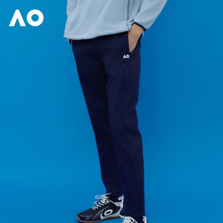 Ao Australian Open Autumn and Winter New Fleece-Lined Tennis Sports Pants, Fleece-Lined for Warmth and Temperature Retention, Tennis Training Clothes for Men