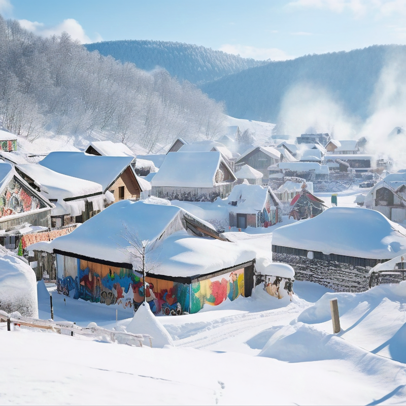 哈尔滨6天5晚跟团旅游|雪乡亚布力滑雪高山缆车雪地温泉中央大街
