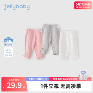 
Jerry Baby Girls' Leggings 2026 Summer New Baby Pants Children's Cropped Pants Thin Children's Summer Clothes