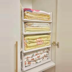【Storage Box for Wardrobe】Drawer-Style Clothing Organizer, Foldable Pull-Out Basket for Sorting Sheets