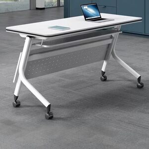 
Training table folding conference table and chair combination multi-functional movable splicing office tutoring class leader strip double desk