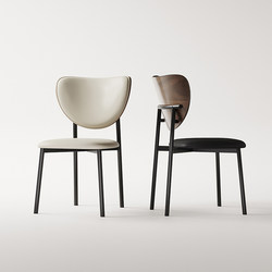 Vintage-Style Dining Chair for Home Use with a Backrest, Italian Light Luxury High-End Minimalist New Model