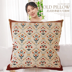 American-Style Luxury Pillow with a High-End Feel for Sofa, Living Room, Cushion, Headboard, Large Backrest, Large Pillowcase with Insert