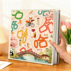 Photo Album, Commemorative Album, Family Large-Capacity 56-Inch Album for Storing 1000 Photos, Children's and Baby's Growth Record Album