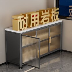 Kitchen Slate Storage Rack, Floor-Standing Multi-Layer Sideboard Storage Cabinet, Multi-Functional Microwave Oven, Wall-Mounted Storage Cabinet, Vegetable Cutting Cabinet