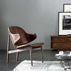 Nordic wood sofa chair single modern simple bedroom American country ash cafe bar