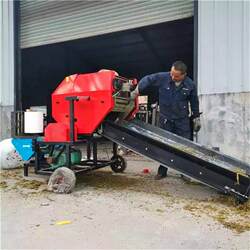 Fully automatic forage wrapping and baling machine, green dry straw crushing and baling machine, storage and breeding forage wrapping and baling machine