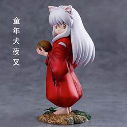 New Anime Sesshomaru Childhood Inuyasha Figure Cute Doll Model Standing Statue Peripheral Gift Desktop Decoration