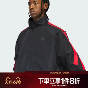 
Tabo adidas Adidas men's and women's woven sports casual fitness loose jacket JZ0373