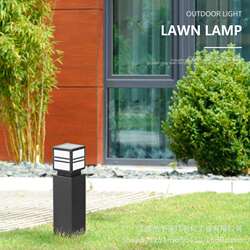 Solar lawn light outdoor led modern simple square electric villa courtyard light garden landscape lawn light