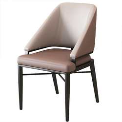 Italian light luxury dining chair, modern and simple home, coffee shop, milk tea shop chair, restaurant hotel, commercial backrest stool