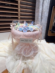 Jingdezhen Ceramic Flower Bouquet Finished Product, Eternal Flower Bouquet for Girlfriend or Best Friend, Ceramic Flower Bouquet Birthday Gift