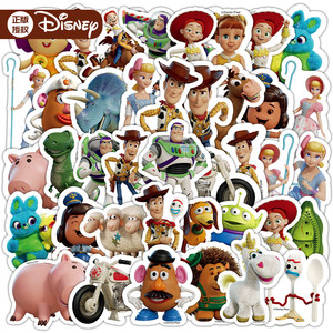 
100 Toy Story Stickers Official Genuine Disney Pixar Character Stickers Bus Light Years Woody Cartoon Cute Hand Account Stickers Mobile Laptop Tablet Decoration Stickers