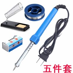 Electric Soldering Iron Set for Home Use, Soldering Pen, Welding Tools, Electronic Repair, Soldering Iron with Tin Wire, Student Soldering Iron 60W with Light