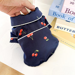 Spot cross-border popular pet clothing, spring and summer styles for puppies and cats, French pajamas, drop shipping from the source factory