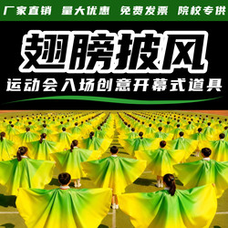 Wings Dance Props, Colorful Gradient Wings, Large Wings, School Sports Meeting, Large Group Gymnastics Performance