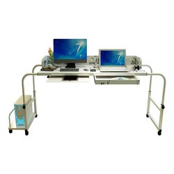 Simple bed desk in the bedroom adjustable mobile lift desktop computer cross-bed computer desk space saving and widening double person